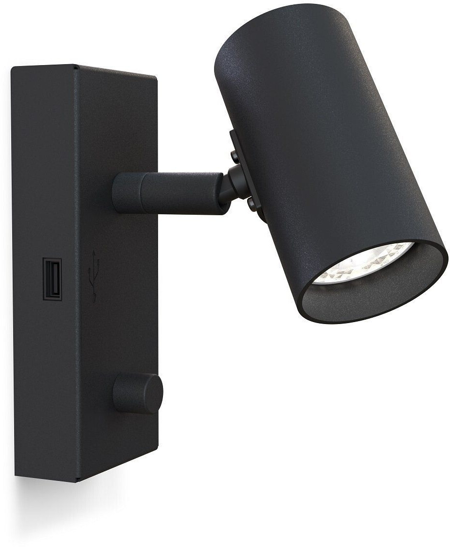Belid Tyson USB wall light left black