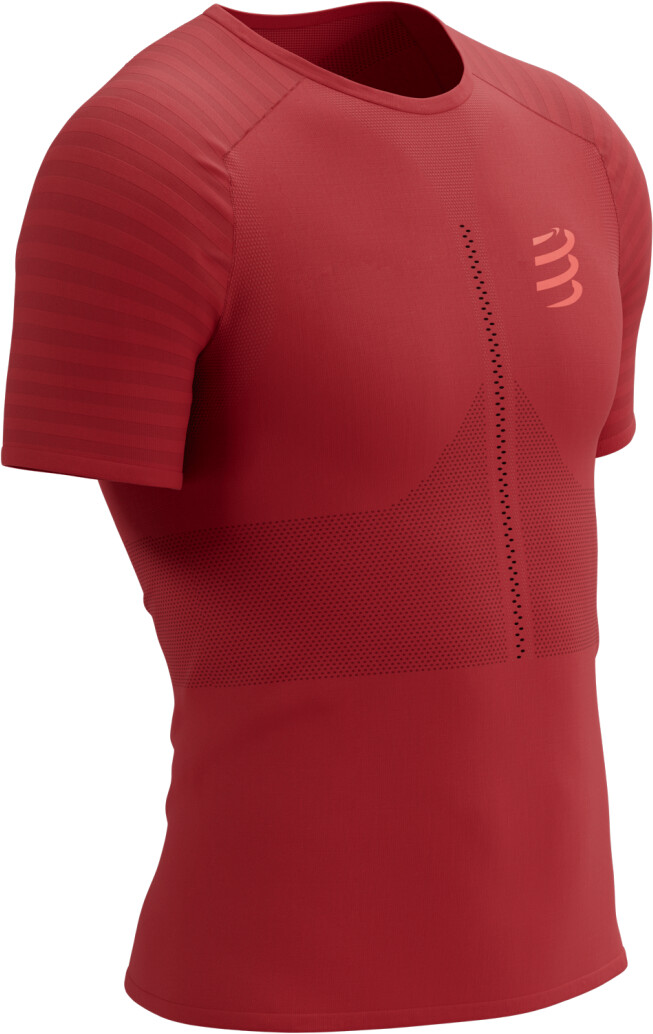 Compressport Racing short sleeves T-Shirt samba red