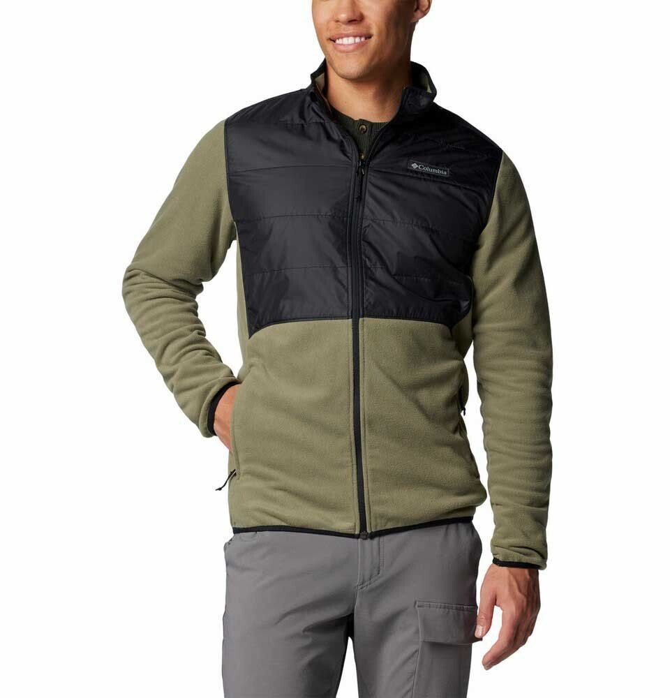 Columbia Falso Full Zip Fleece stone green/black
