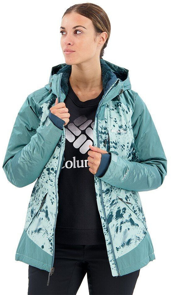 Columbia Sweet Shredder Ii Jacket Women aqua haze flurries/aqua haze sheen