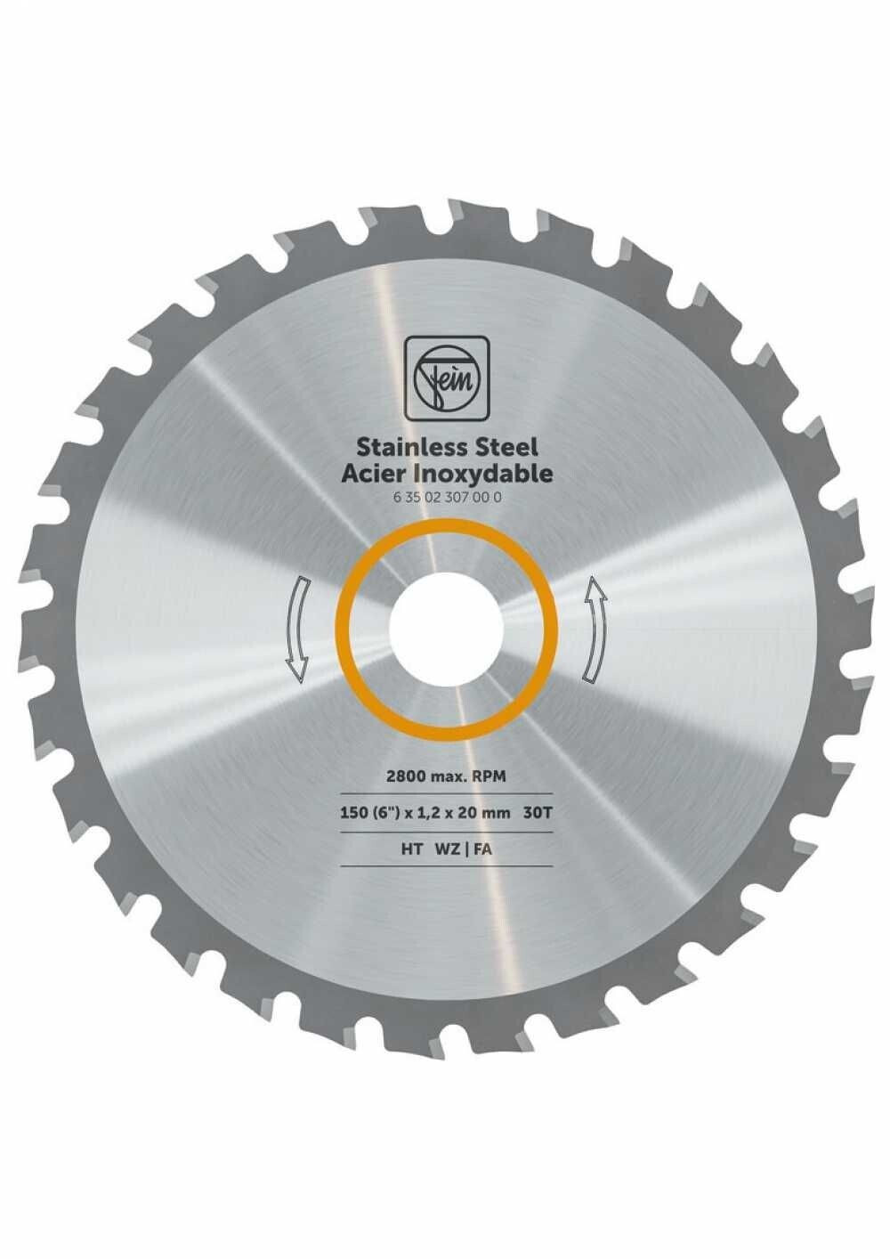 Fein saw blade for stainless steel