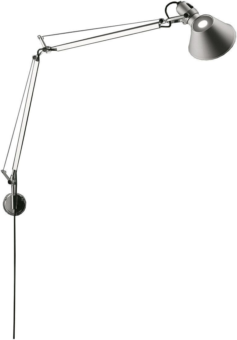 Artemide Tolomeo Micro LED wall light silver 9 watts 49x41x17 cm aluminum (702)