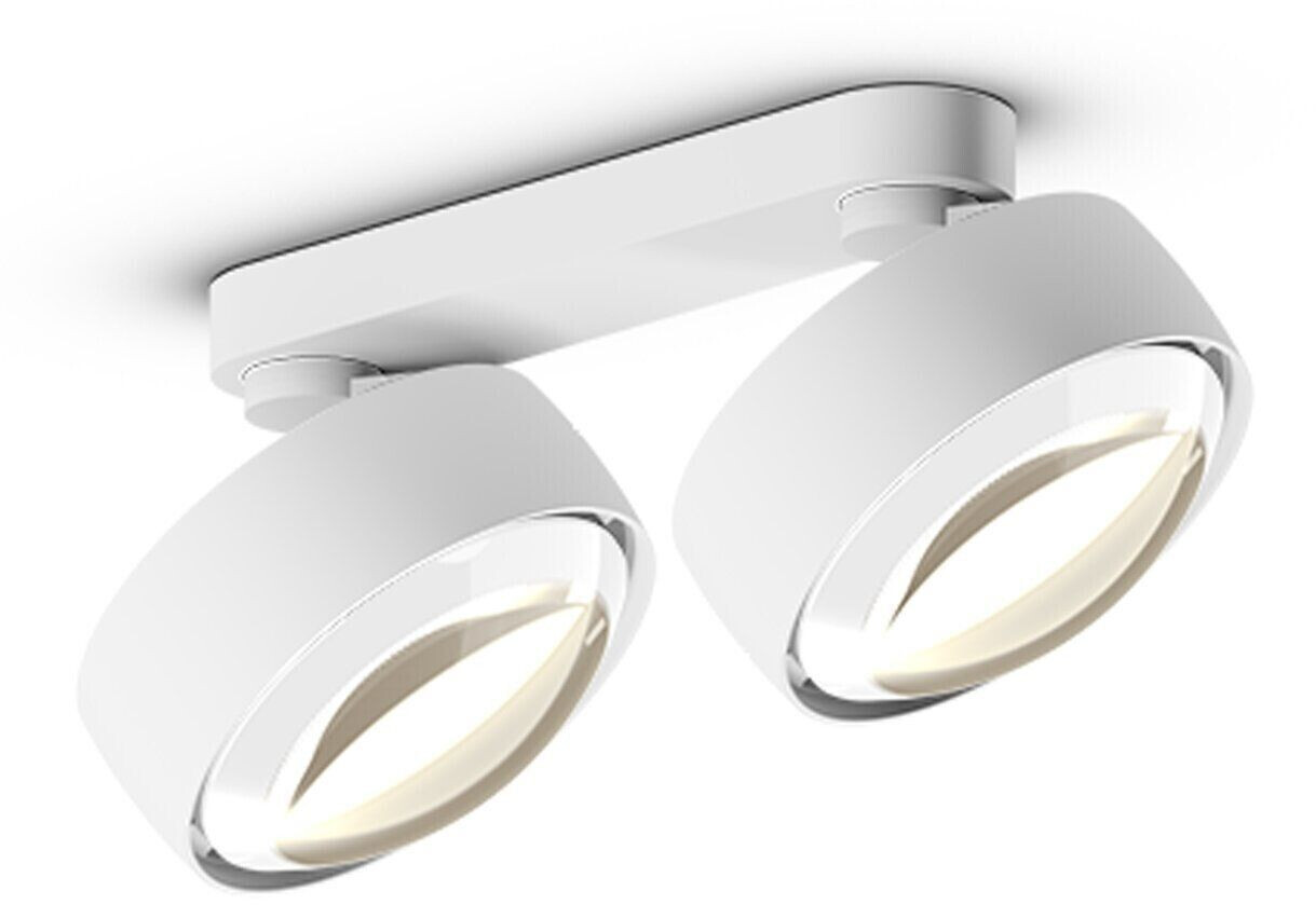 Occhio Più alto double volt C80 white 2x26 watts 22x14x12 cm matt white (404)