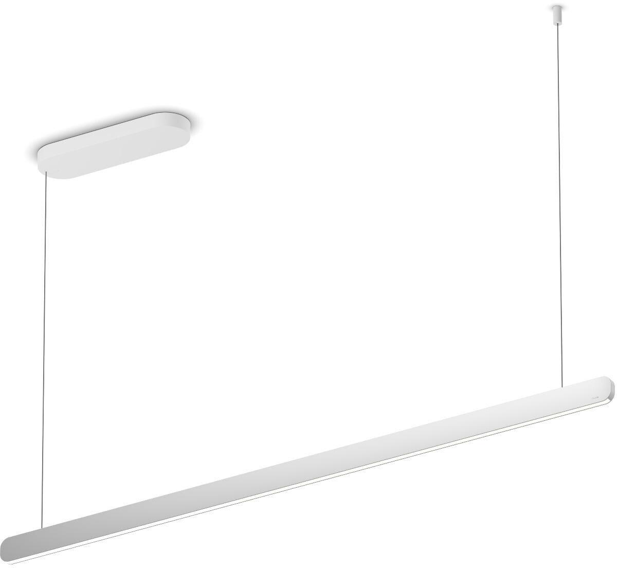 Occhio Mito linear volo 140 pendant light silver columnar 60 watt 136x5x2 cm matt silver (911)