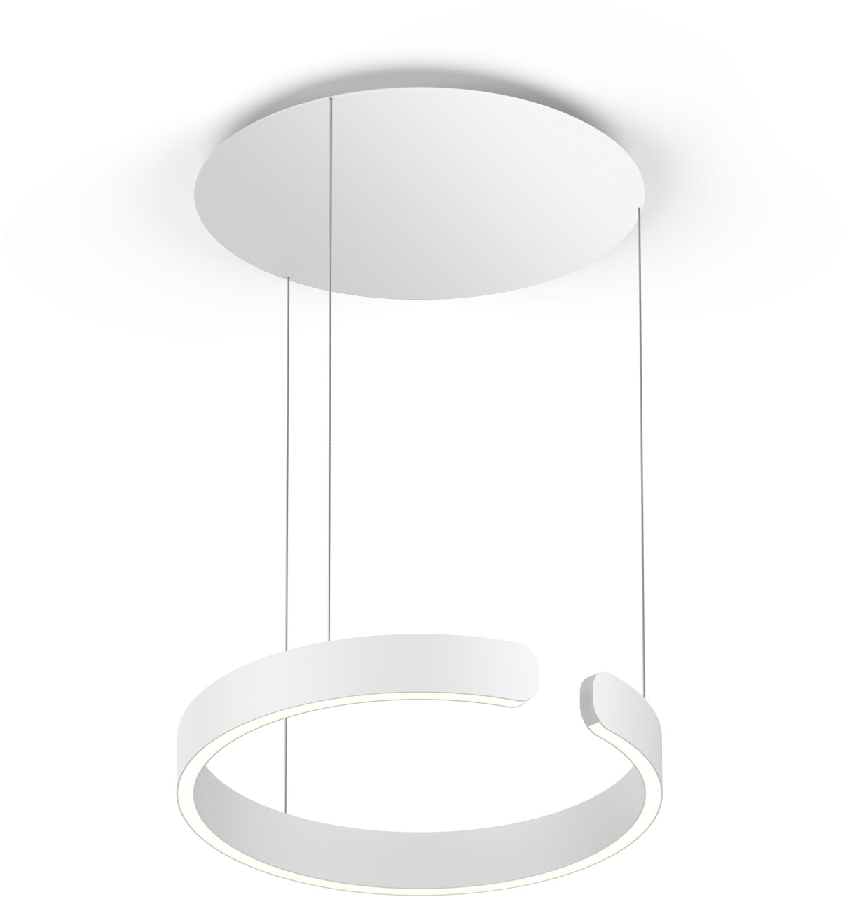 Occhio Mito Sospeso 40 up pendant light white round 40x5x40 cm matt white (113)