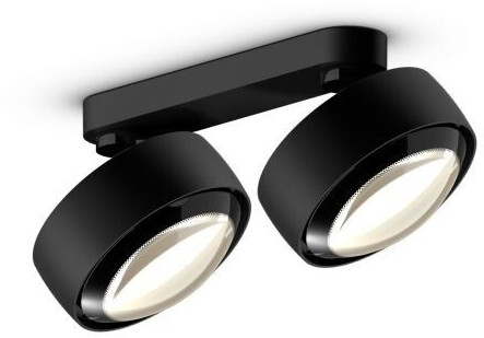 Occhio Più alto doppio volt C80 black 2x26 Watt 22x14x12 cm black matt matt black (406)