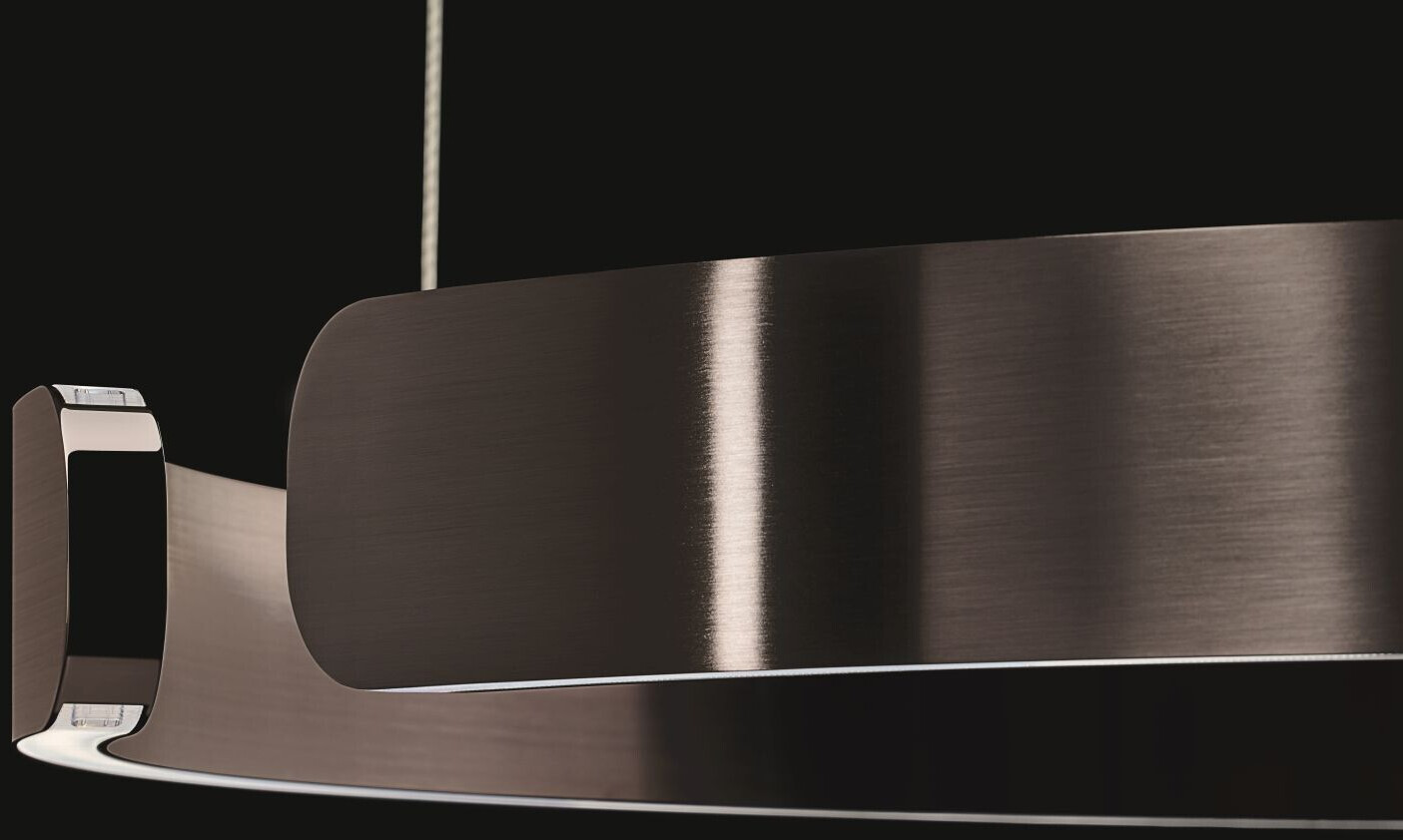 Occhio Mito Sospeso 40 up pendant light black round 40x5x40 cm phantom (128)