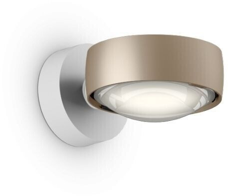 Occhio Sento LED verticale up gold 18 Watt 12x2x12 cm gold matt matt gold (407)