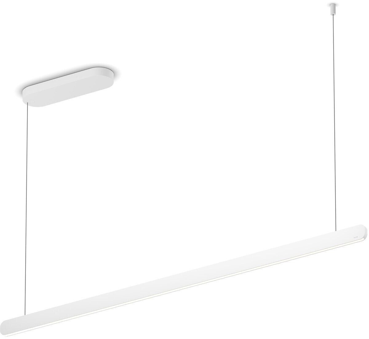 Occhio Mito linear volo 140 pendant light white columnar 60 watt 136x5x2 cm matt white (907)