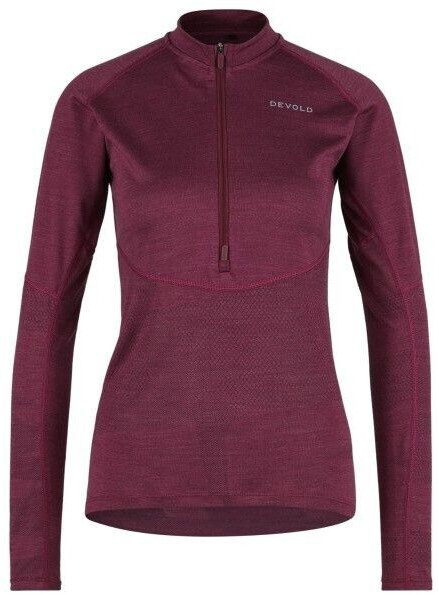 Devold Women's Standal Merino Shirt Zip Neck Beetroot