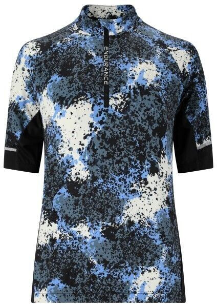 Endurance Women's Jetti Cycling MTB S/S Shirt Blue/White