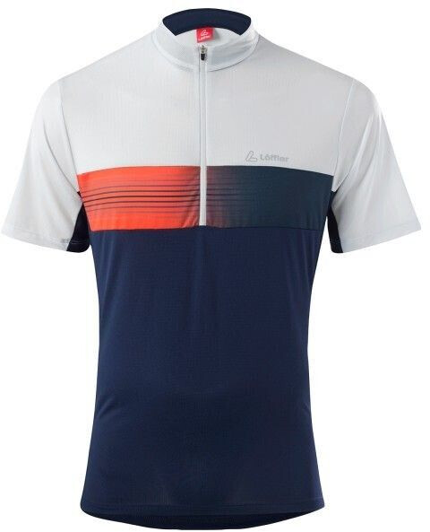 Löffler Bike Shirt Half Zip Scala DarkBlue/Orange