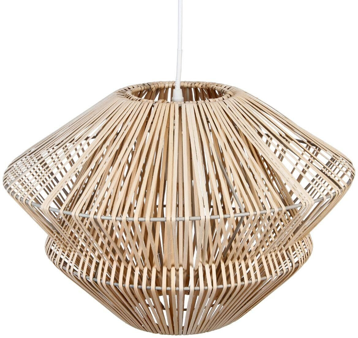Atmosphera Hanging lamp made of rattan diameter 48 cm color: WOOD natural