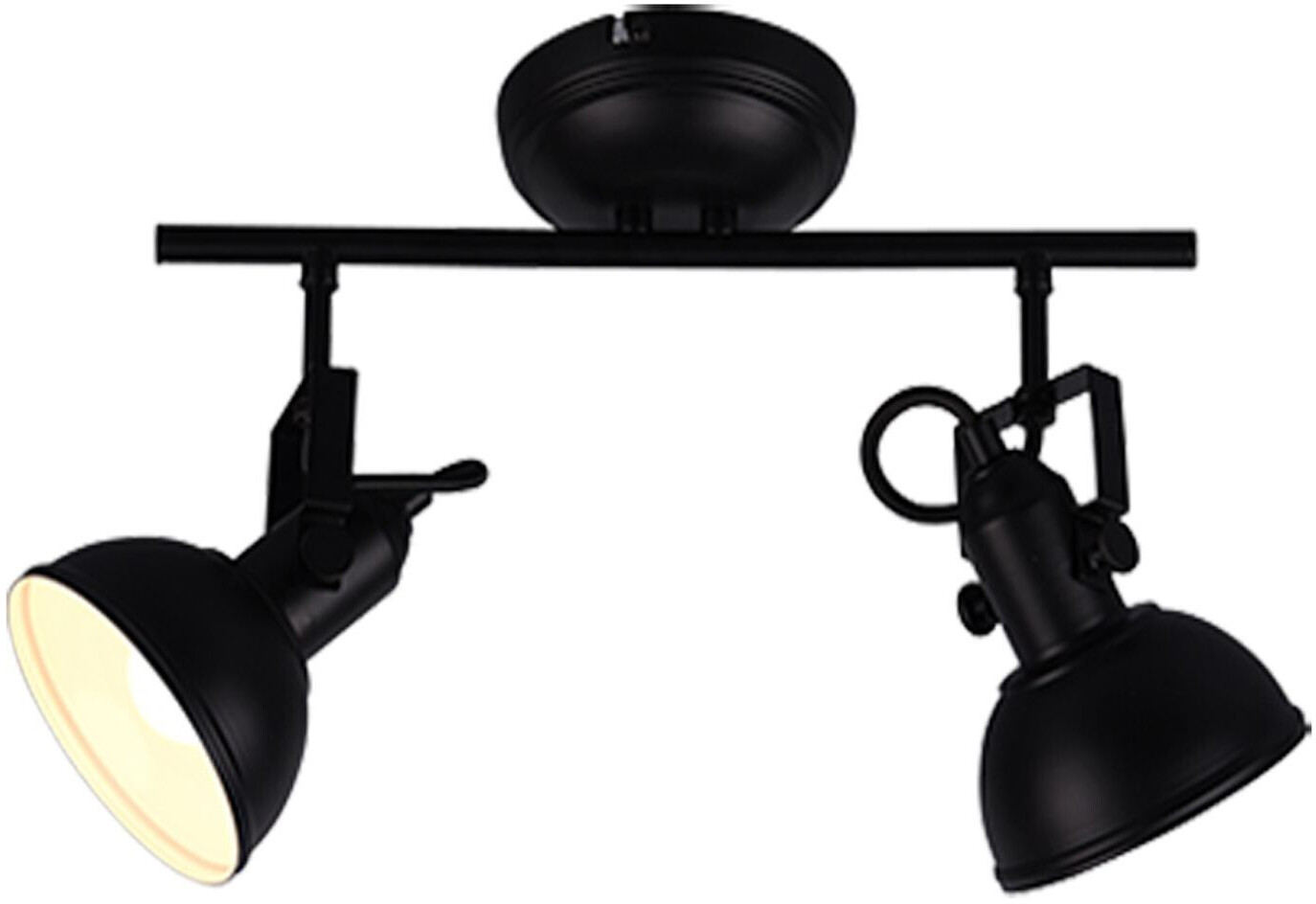Trio Gina matt black spotlight 2 spotlights L36 cm lighting