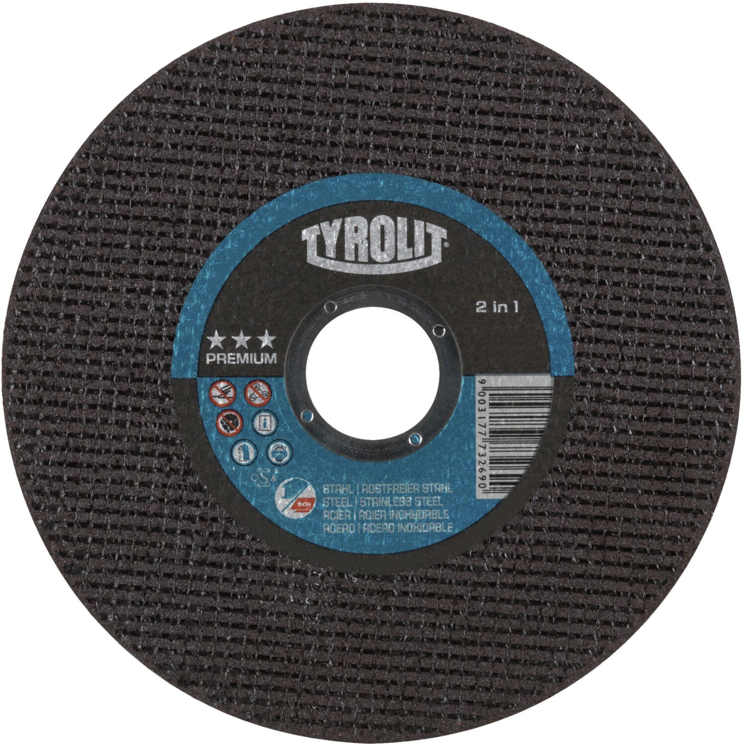 Tyrolit Straight Premium steelstainless steel 125x1,6x22,23mm A 46 Q BFP