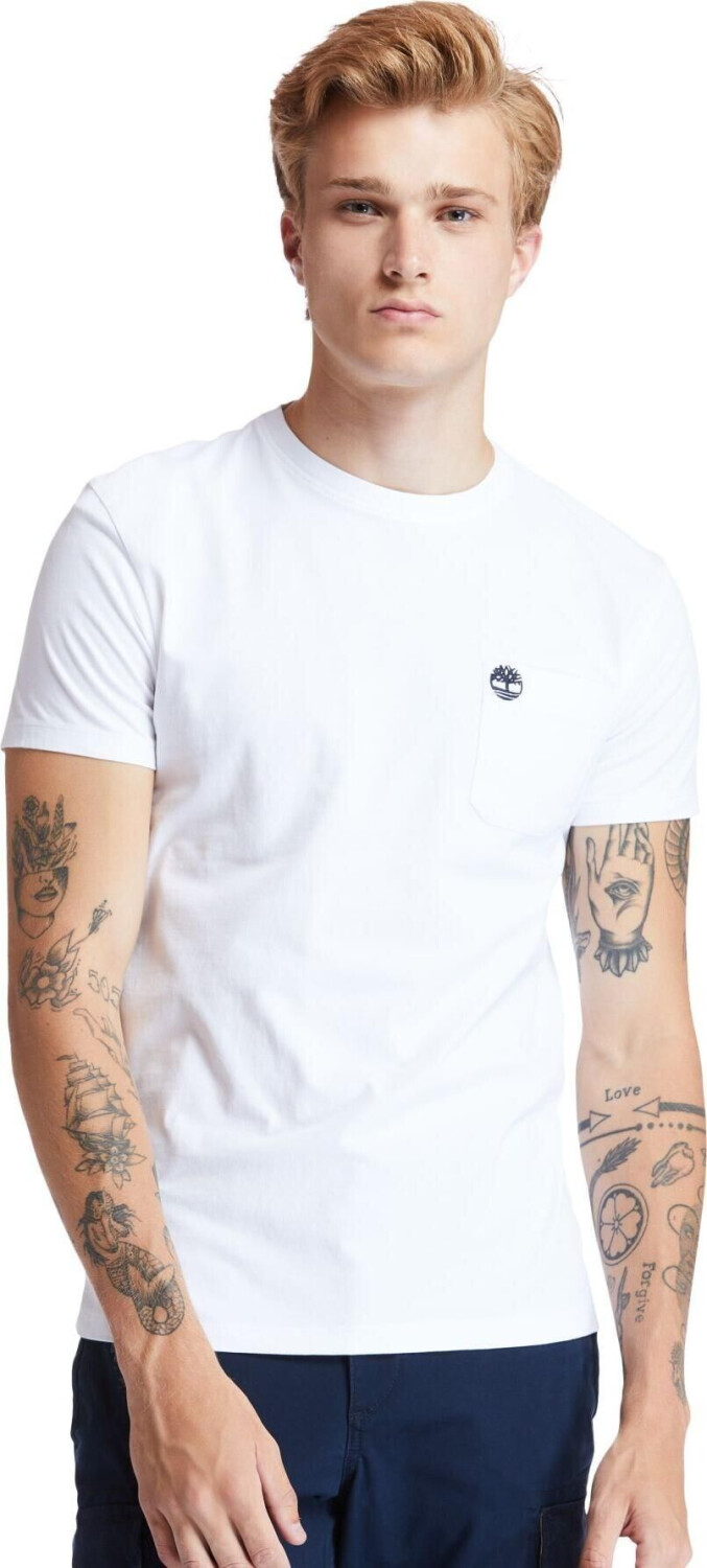 Timberland Dunstan River Pocket Slim T-Shirt (TB0A2CQY) white