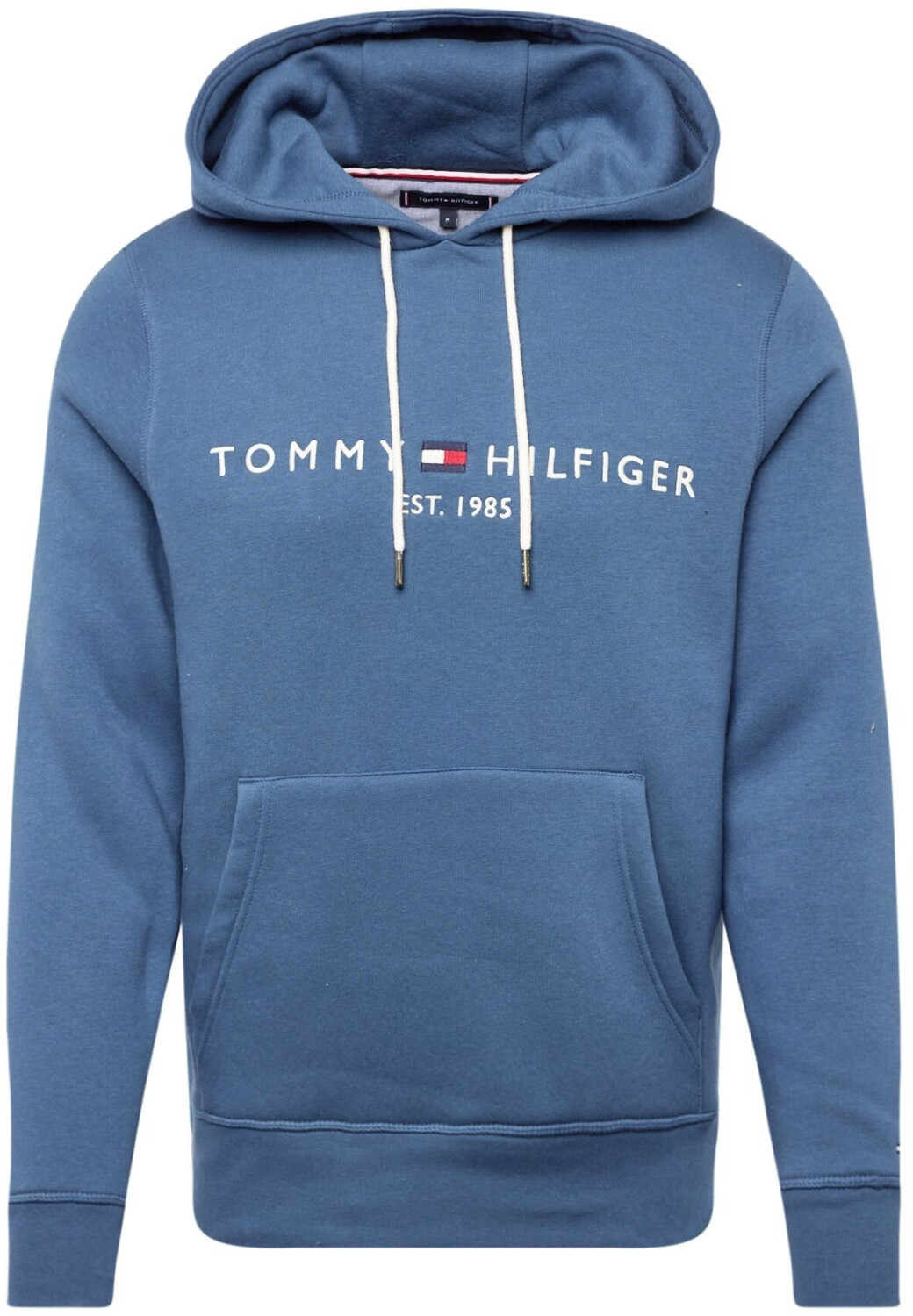 Tommy Hilfiger Organic Cotton Blend Logo Hoody (MW0MW11599) aegean sea