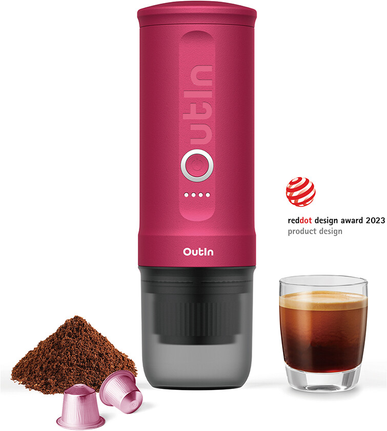 OutIn Nano espresso machine Crimson Red