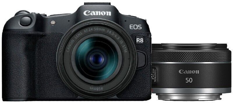 Canon EOS R8 Kit 24-50mm + 50mm