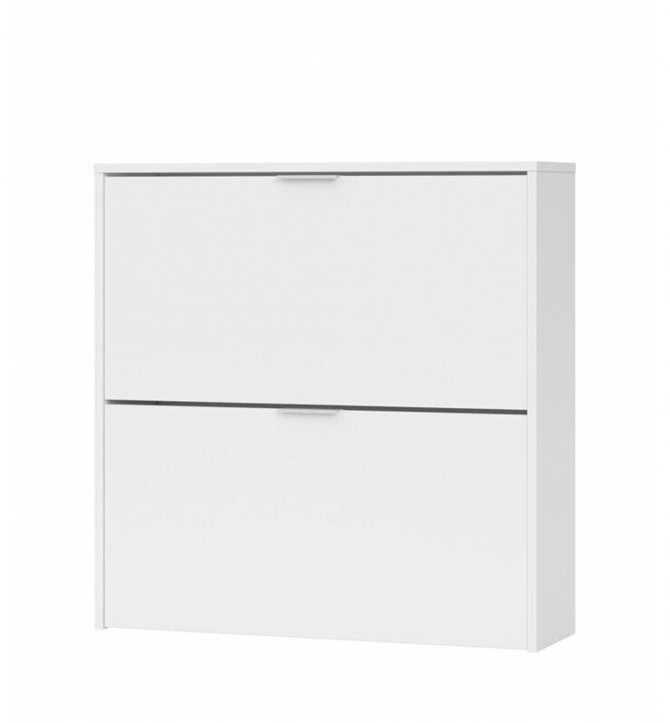 Forés 2-door shoe rack 75x76x22 cm white