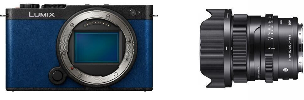 Panasonic Lumix DC-S9 Kit 24mm Sigma f2.0 bleu