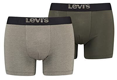 Levi's 2-Pack Optical Illusion Organic Boxer (701203921) khaki mix