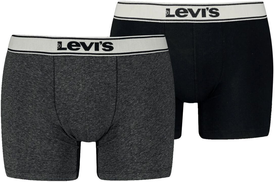 Levi's Vintage Organic Boxer 2-pack (701227424) grey/black