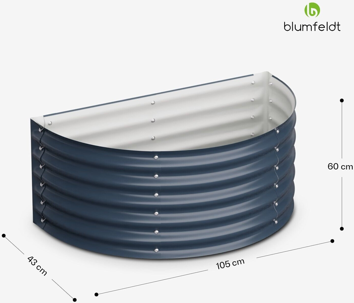 Blumfeldt High Grow Half Circle anthracite