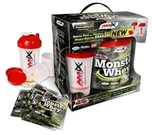 Amix Anabolic Monster Whey 2.2kg Strawberry Banana + Shaker