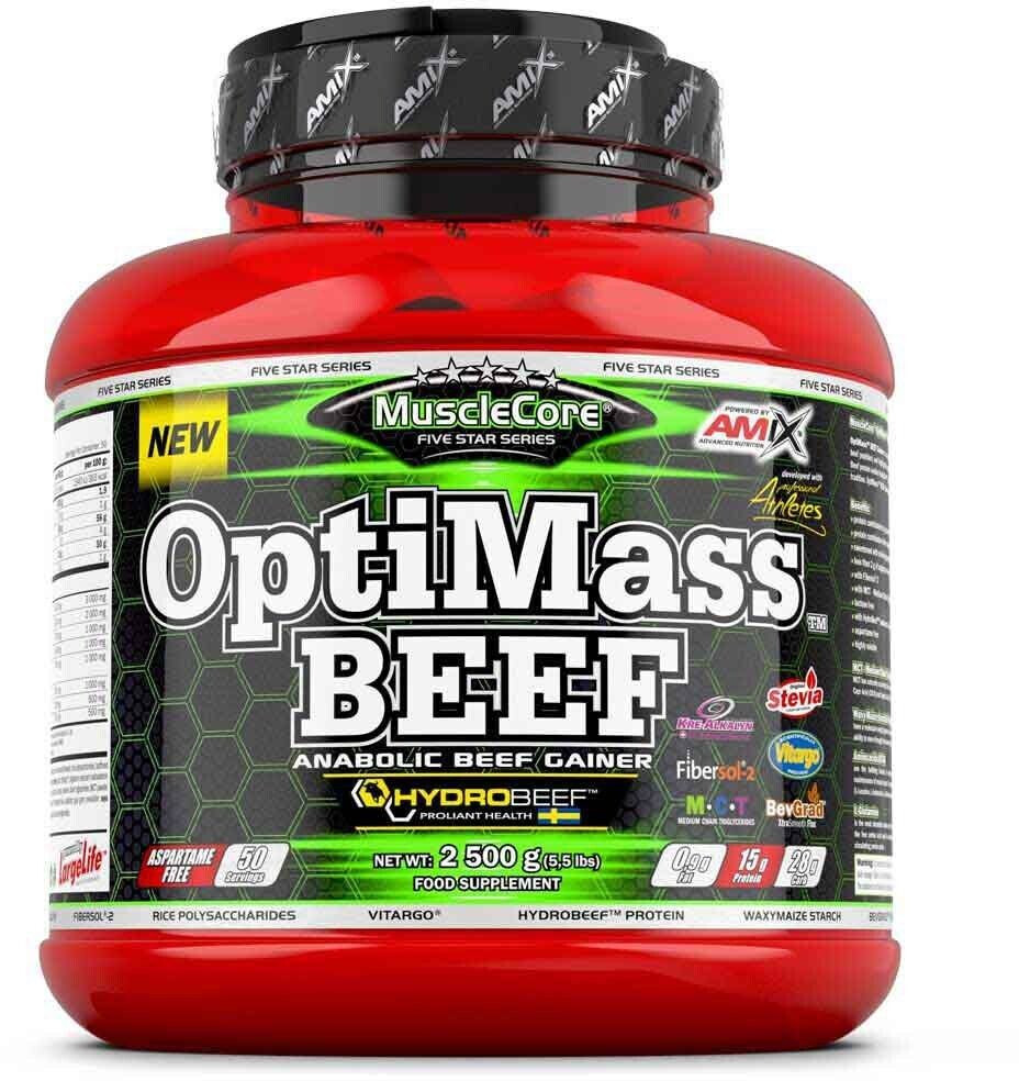 Amix MuscleCore OptiMass 2.5kg Beef with Hydrobeef Double White Chocolate