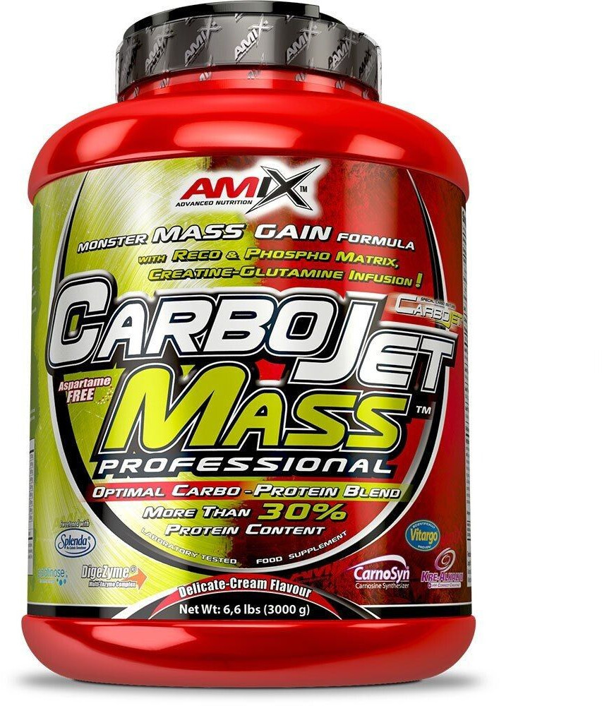 Amix CarboJet Mass Professional 3kg Strawberry Banana