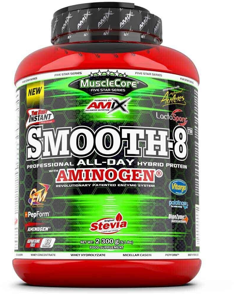 Amix MuscleCore Smooth 8 Hybrid Protein 2.3kg Double Chocolate