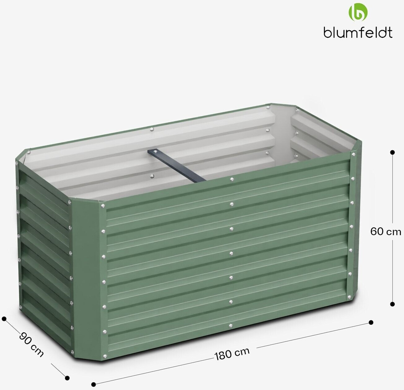 Blumfeldt High Grow Straight 120x60x60cm green
