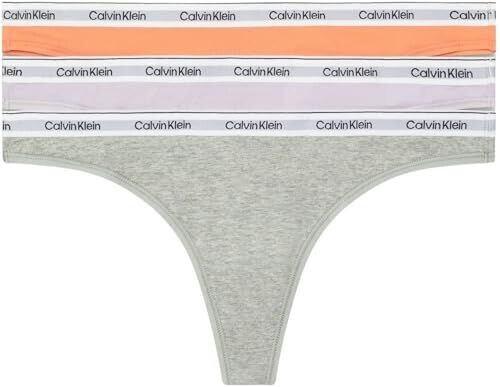 Calvin Klein Thong 3-pack (000QD5209E) orange/rose/grey