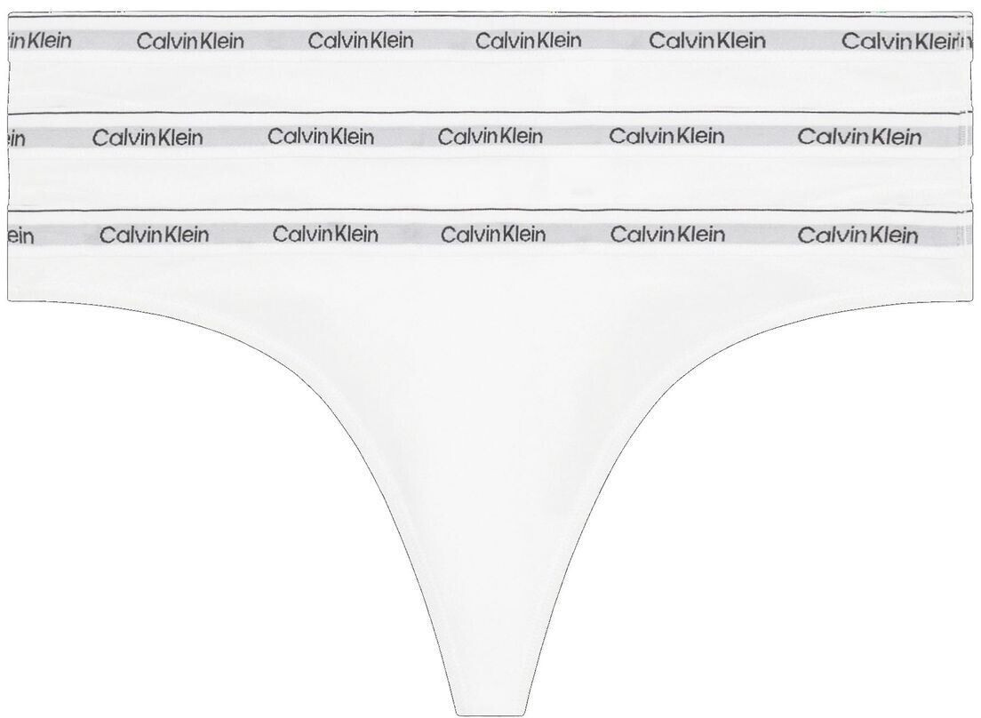 Calvin Klein Thong 3-pack (000QD5209E) white