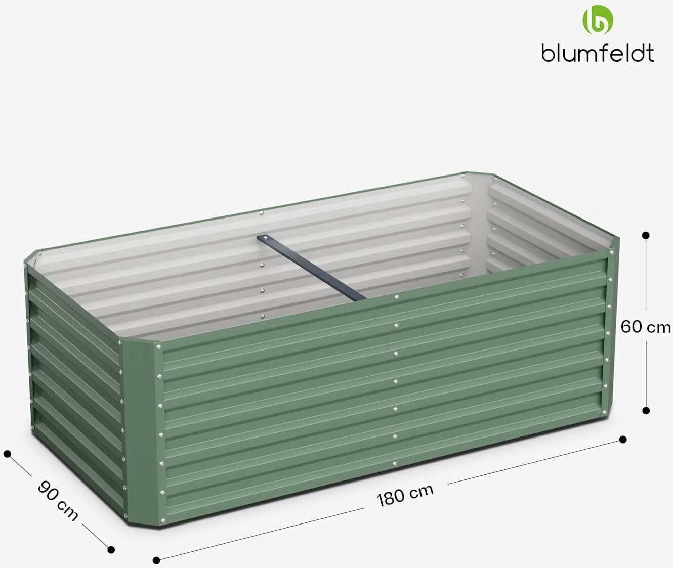 Blumfeldt High Grow Straight 180 x 60 x 90 cm green