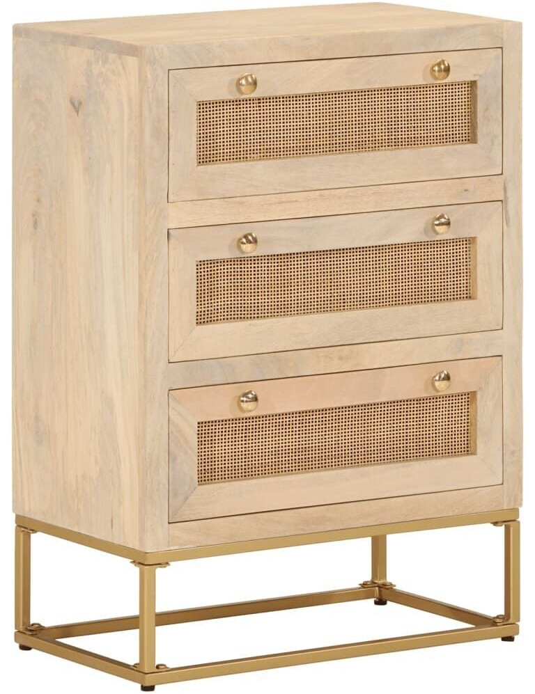 vidaXL Chest of drawers solid wood mango and iron 55x76cm (372021)