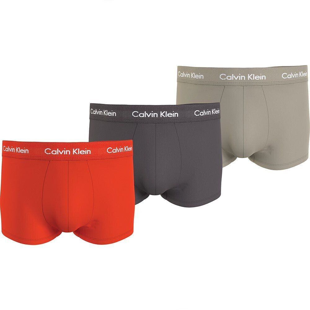 Calvin Klein 3-Pack Low Rise Trunks Cotton Stretch (U2664G-MWQ) multicolored