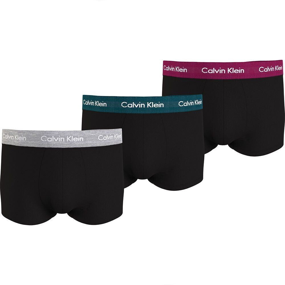 Calvin Klein 3-Pack Low Rise Trunks Cotton Stretch (U2664G-MXB) multicolored