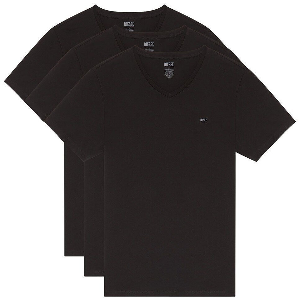 Diesel 3-Pack Michael Short Sleeve Base Layer (00SHGU-0LIAD-E4101) black