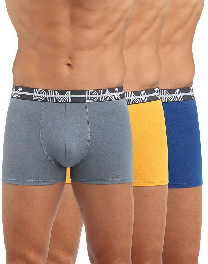Dim 3-Pack Dim Paris Boxer (D01QU-9LM) blue/yellow
