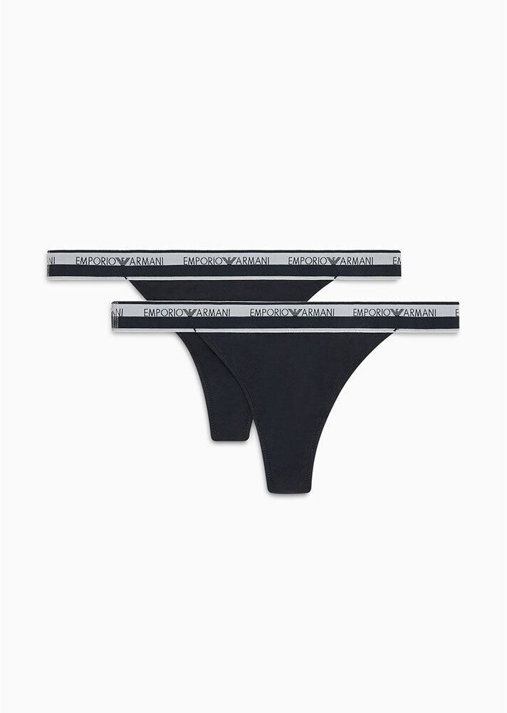 Emporio Armani 2-Pack Thong (164522_4R227_00135) black
