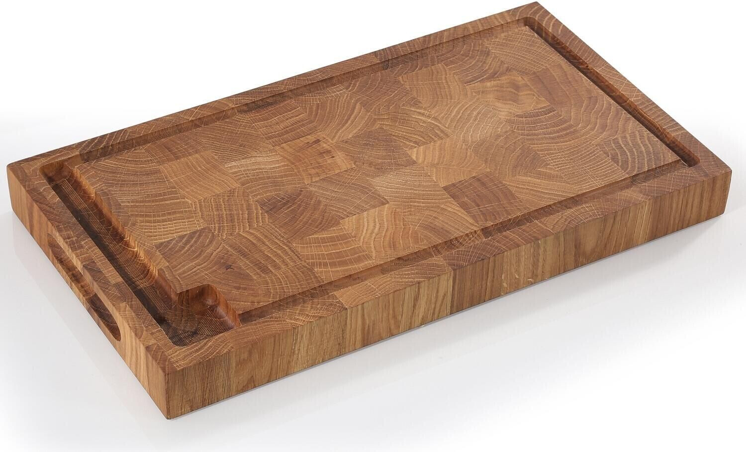 Zassenhaus Chopping block made of oak (end grain) (45 x 25 x 4 cm)