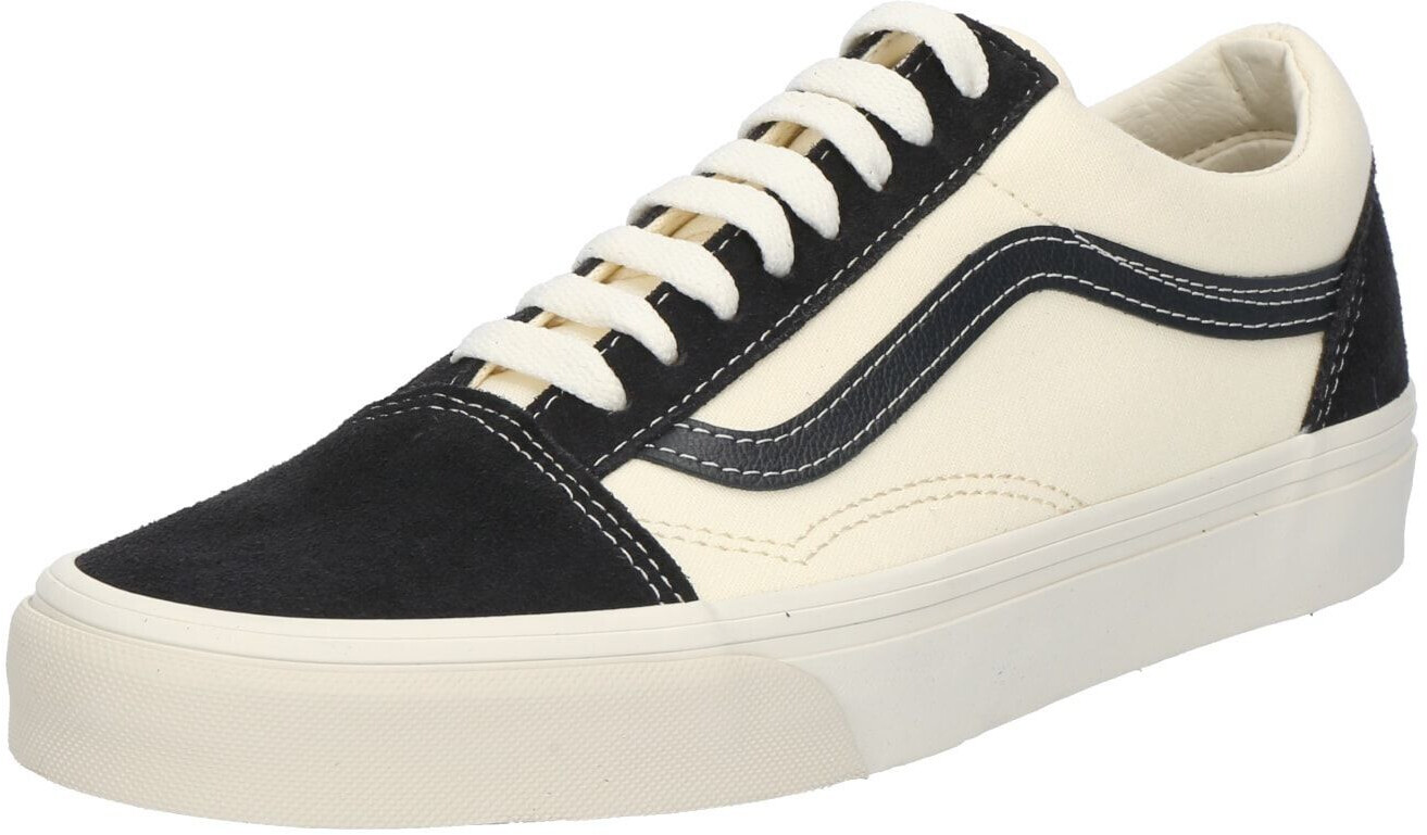 Vans old skool cream and black hot sale