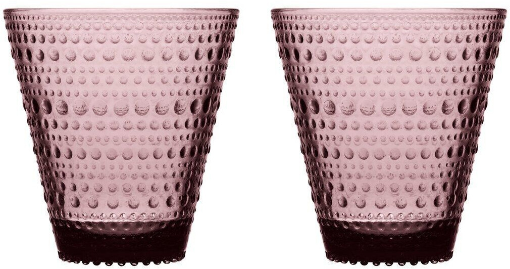 iittala Kastehelmi glass pack of 2 heather