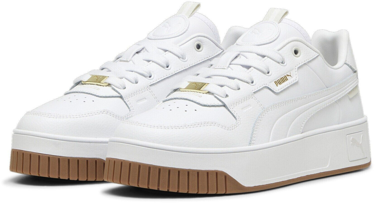 Gold and white puma purse on sale