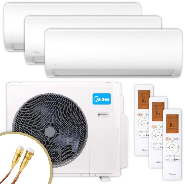 Midea Xtreme Save Pro Quick Connect Set 3 x 2,6kW (3 x MSAGAU-09HRFN8-ME + M3O-27HFN8-ME)