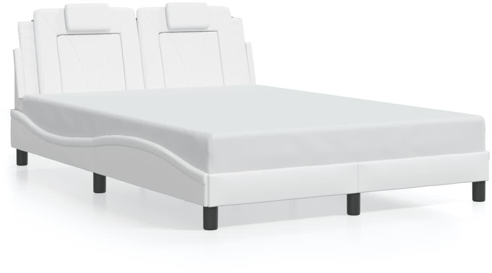 vidaXL Bed frame with LED 140x200cm artificial leather (3214023)