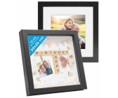 Cadre Photo sur Mesure 21x26 cm ou 26 x 21 cm Cadres Argent Elégant, 3.3 cm de Largeur