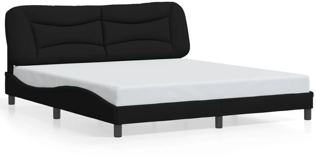 vidaXL Bed frame with LED 180x200cm fabric (3213720)